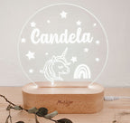 Lampara Circular con base