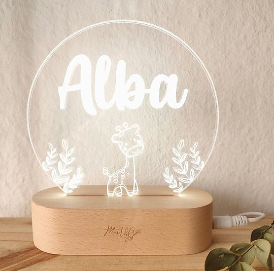 Lampara Circular con base