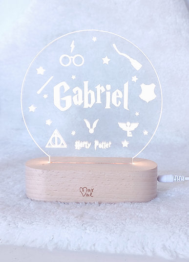 Lampara Circular con base