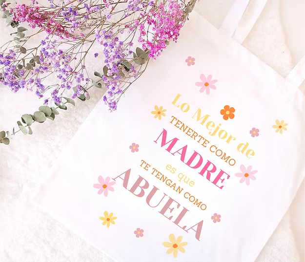 Tote bag Lo mejor de tenerte como...