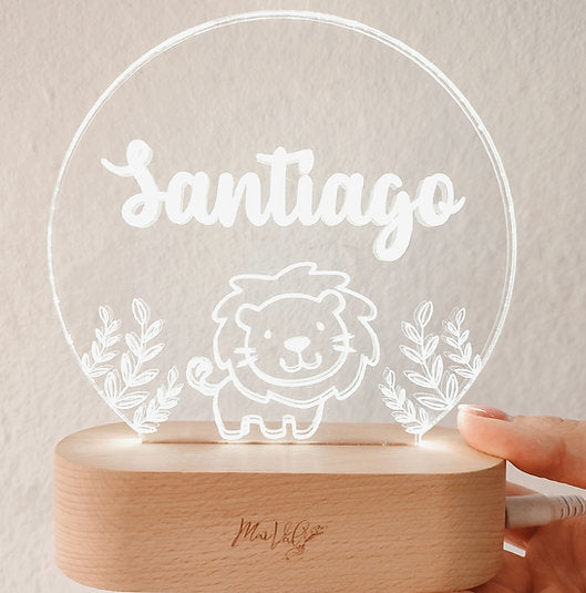 Lampara Circular con base