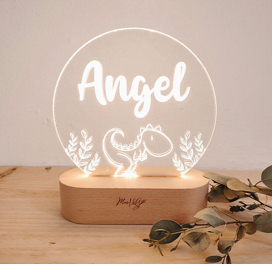 Lampara Circular con base