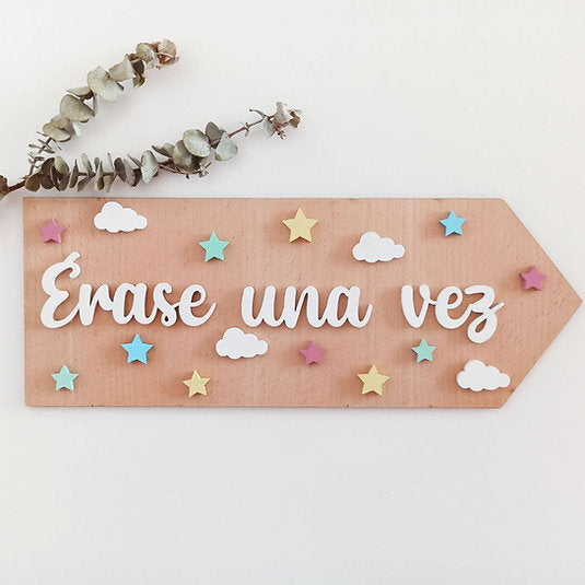 Letrero Érase una vez (30 cm)