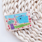 Llavero Dibujo Madera