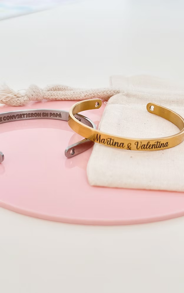 Pulsera Brazalete grabado a láser
