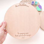 Placa huellas familia