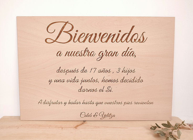 Cartel de Bienvenida