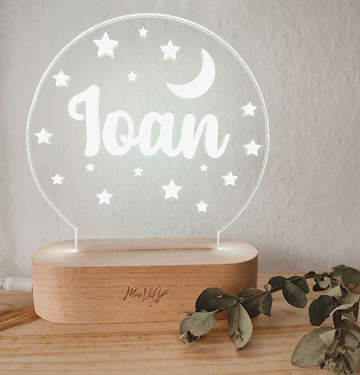 Lampara Circular con base