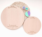 Placa huellas familia