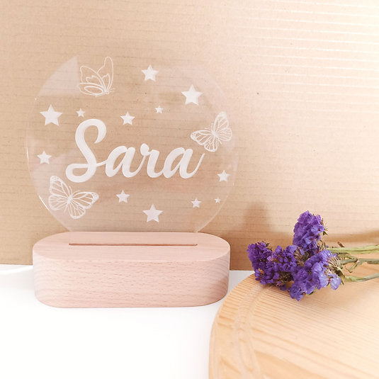 Lampara Circular con base