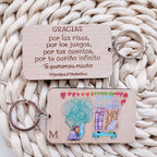 Llavero Dibujo Madera