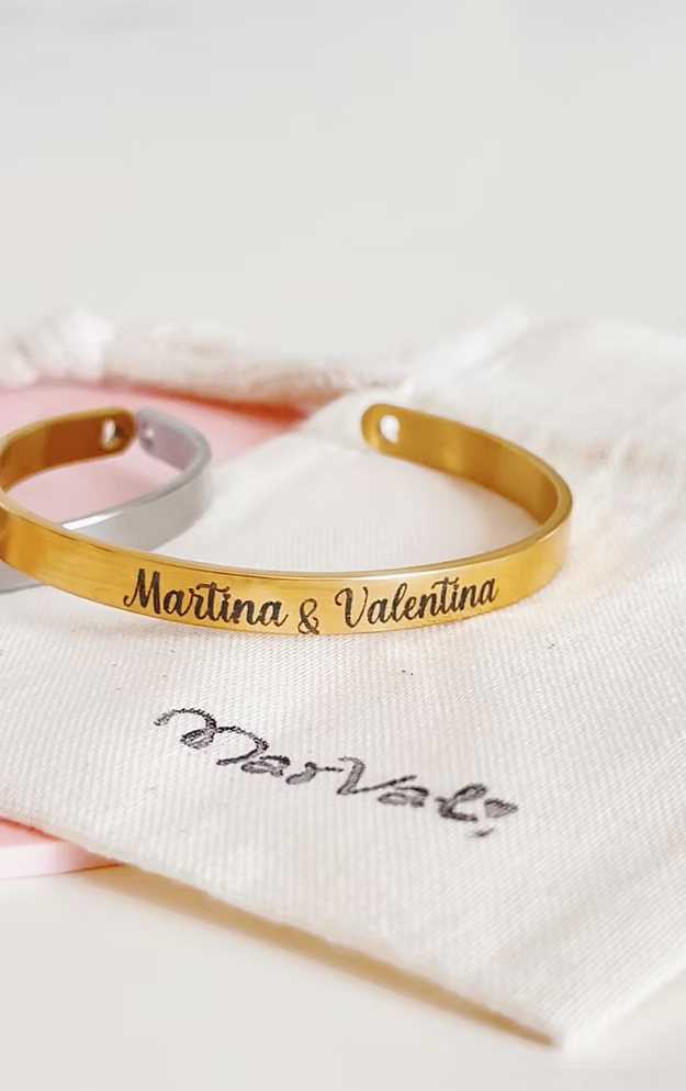 Pulsera Brazalete grabado a láser