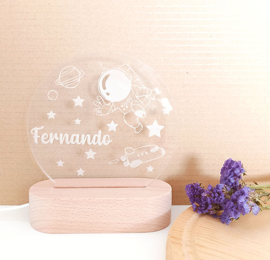 Lampara Circular con base