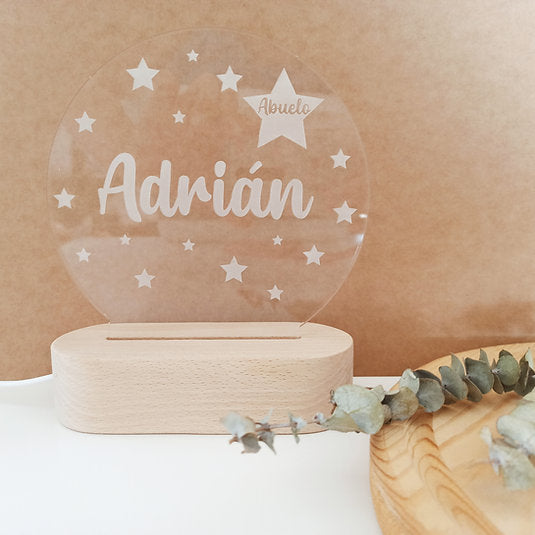 Lampara Circular con base