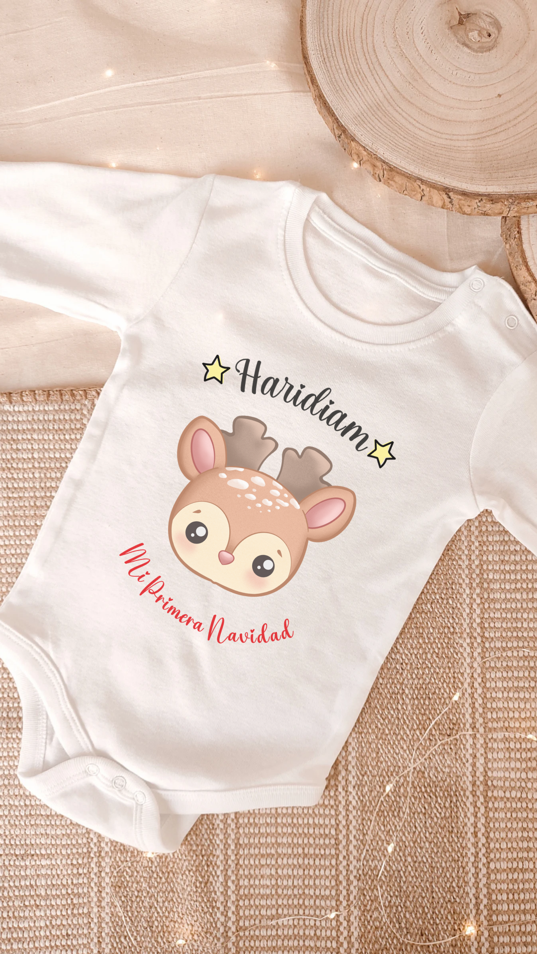 Body primera navidad Reno