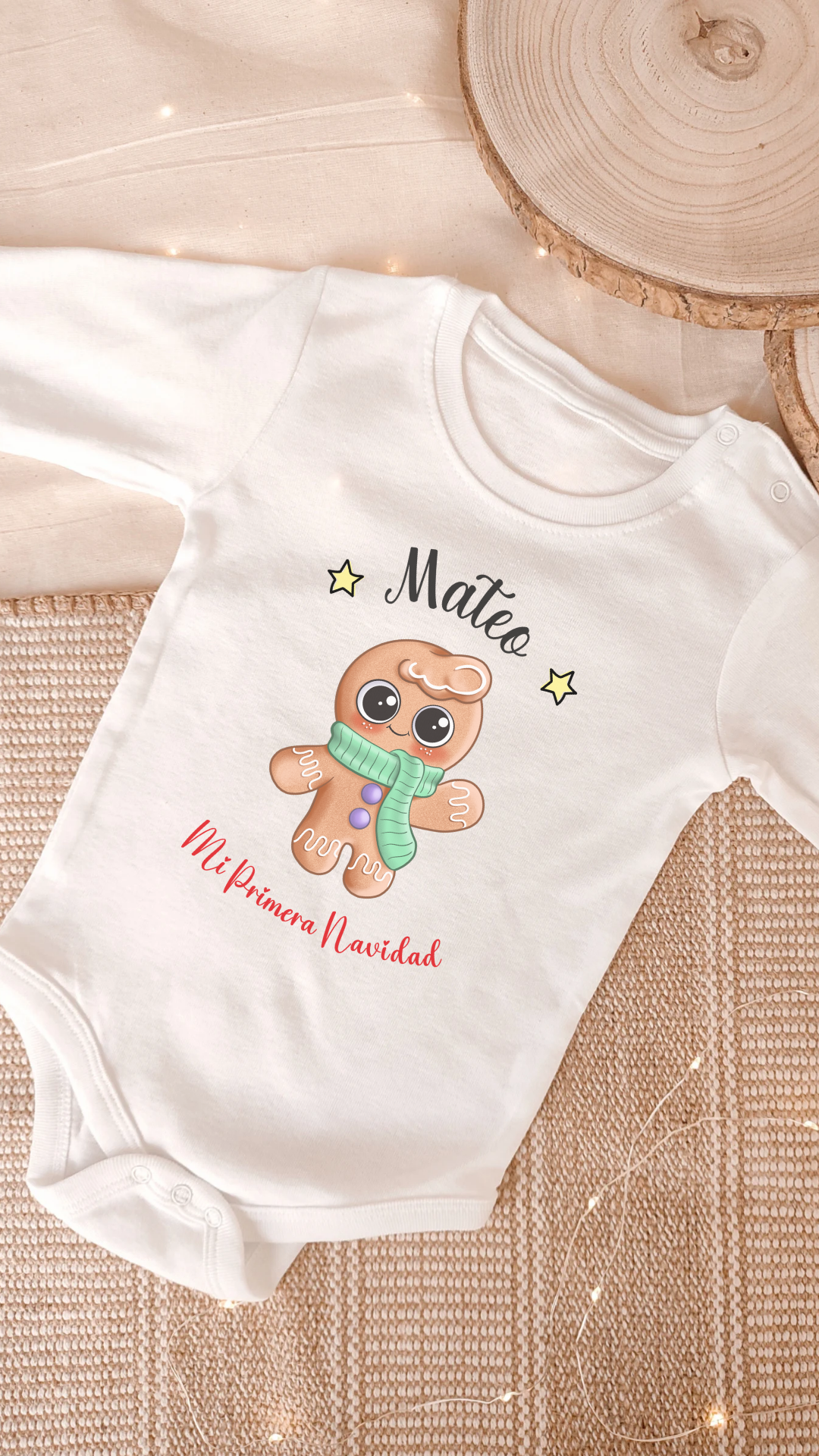 Body primera navidad Galletita