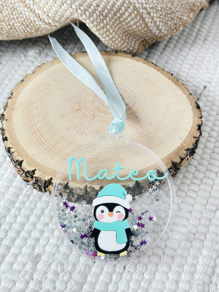 Bola confeti pingüino