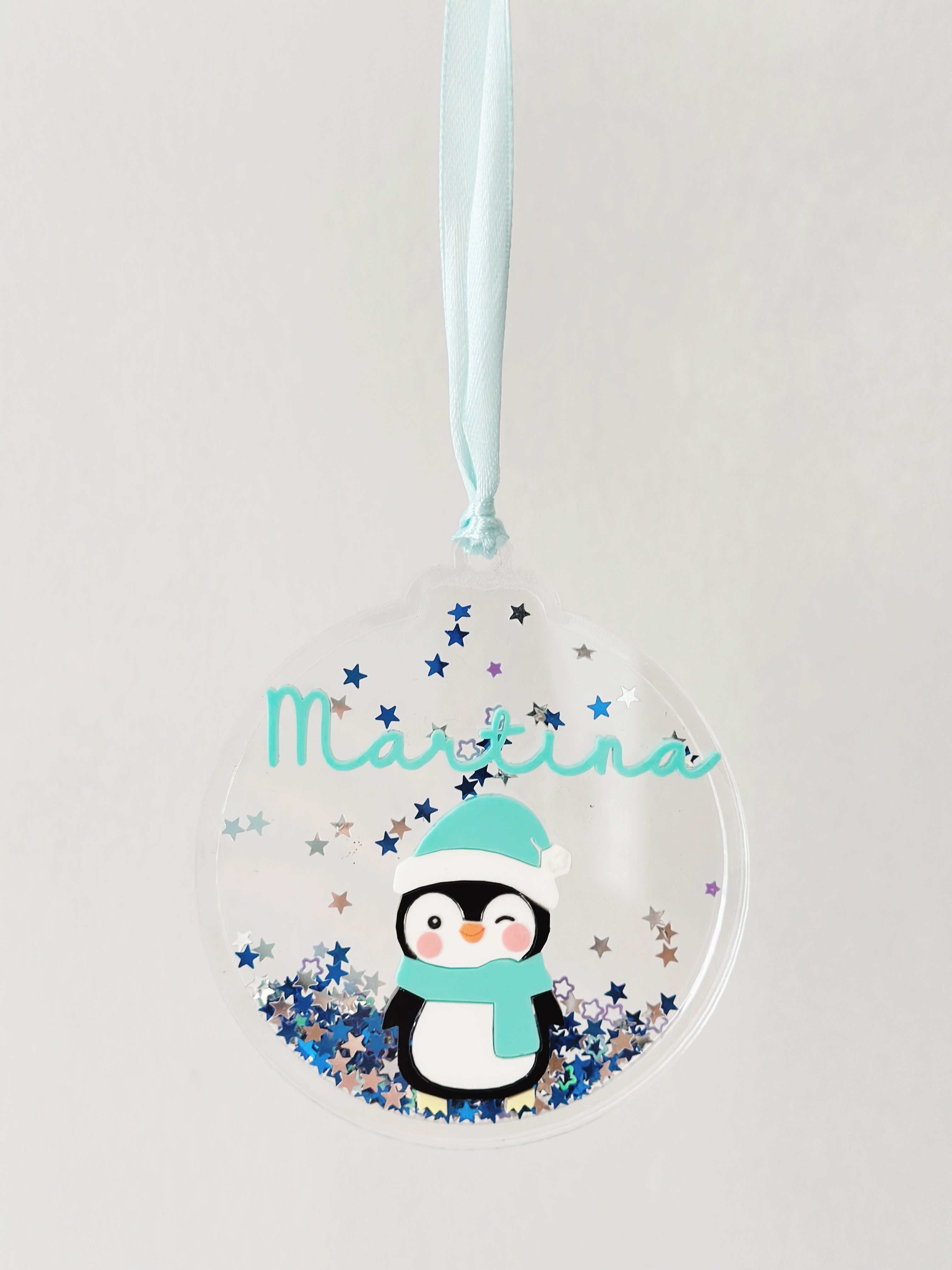 Bola confeti pingüino