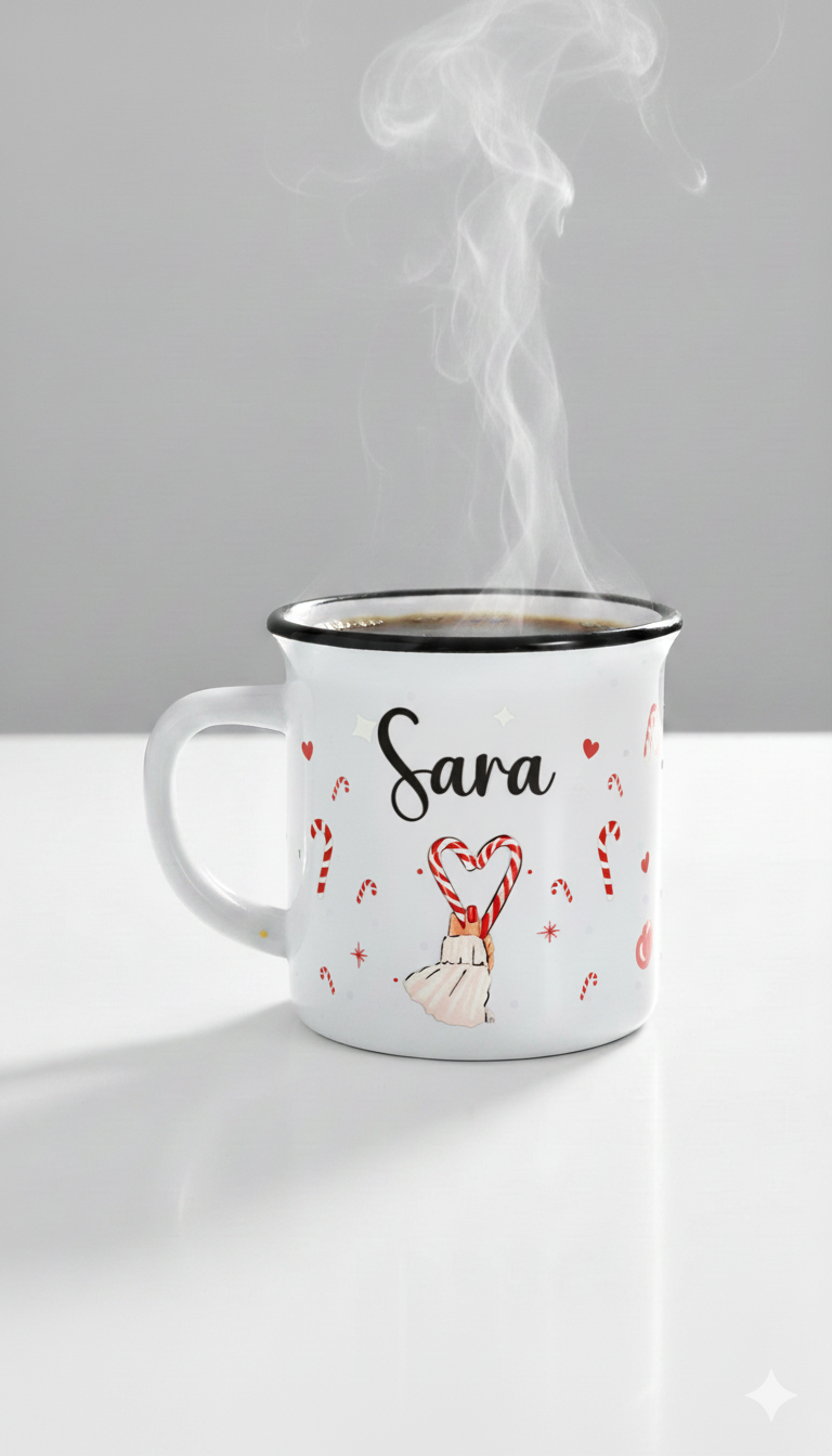 Taza Bastones Navidad