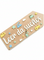 Letrero Leer da Sueños (30 cm)