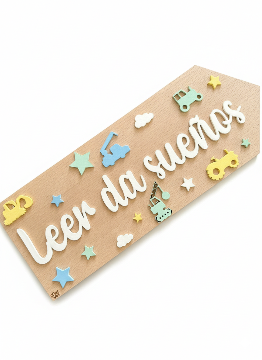 Letrero Leer da Sueños (40 cm)