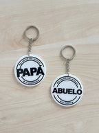 Llavero metacrilato Papa / Abuelo