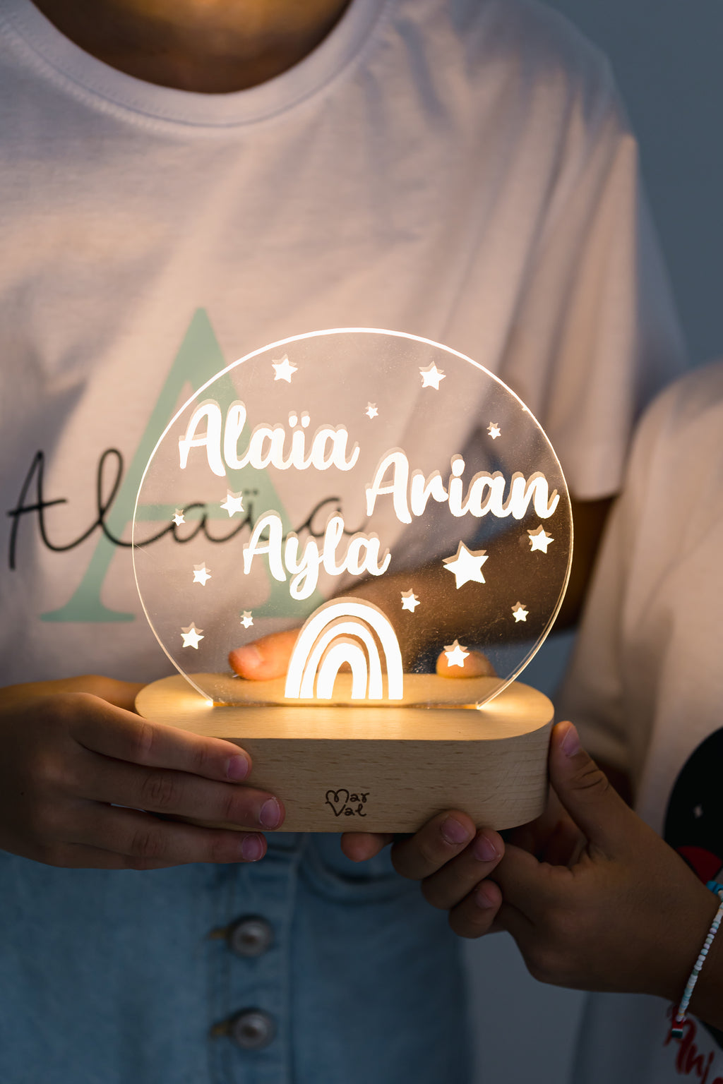 Lampara Circular con base