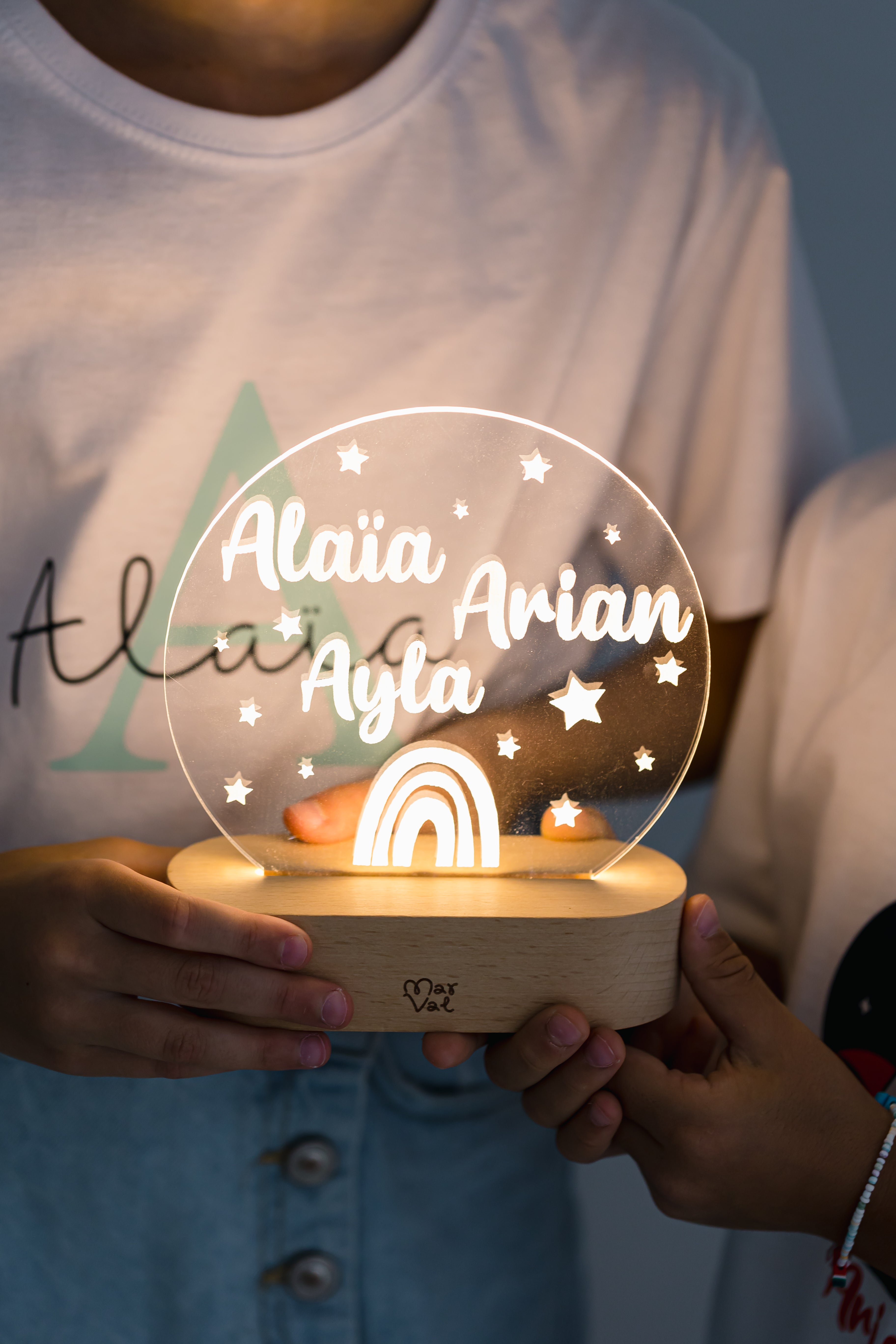 Lampara Circular con base