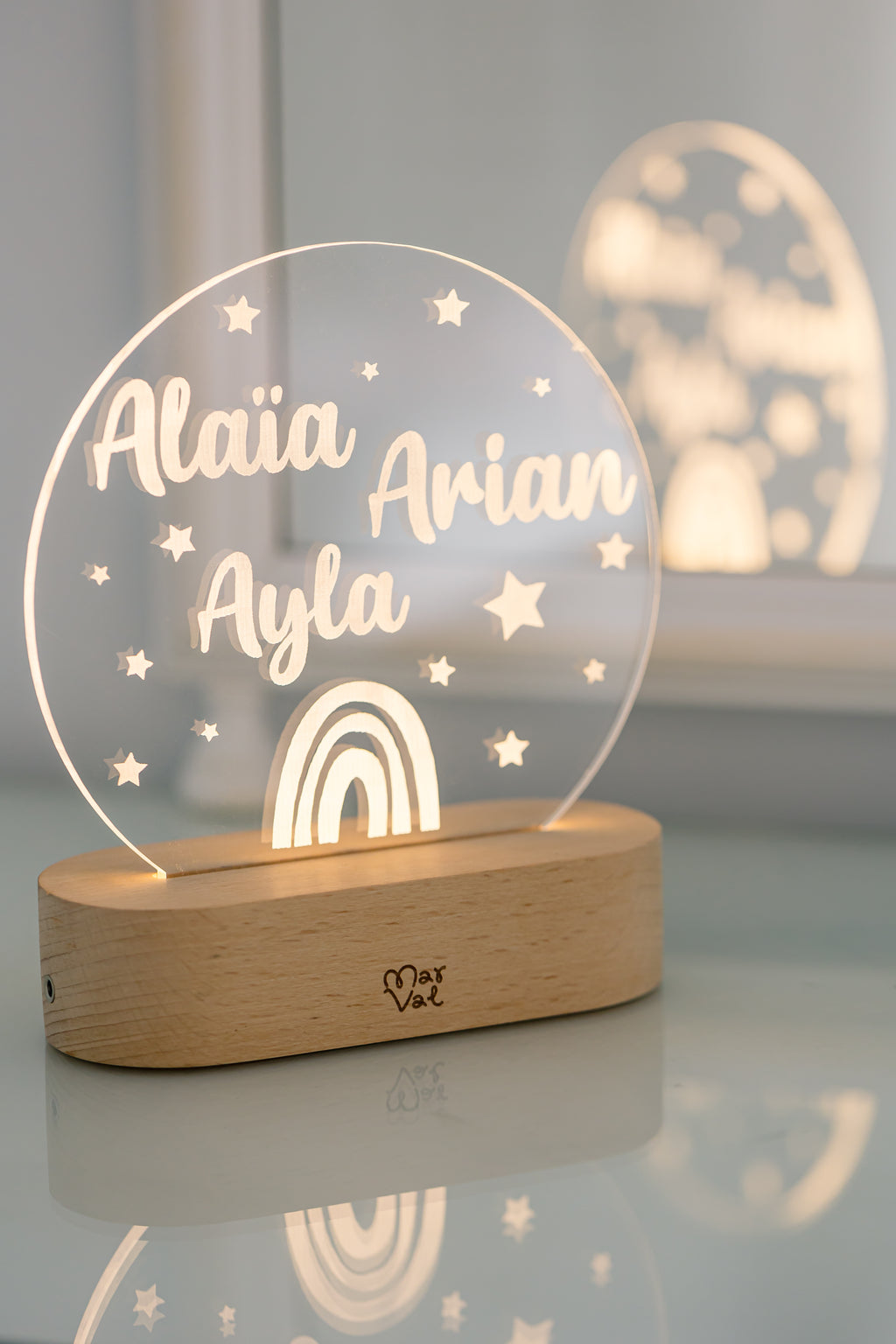 Lampara Circular con base