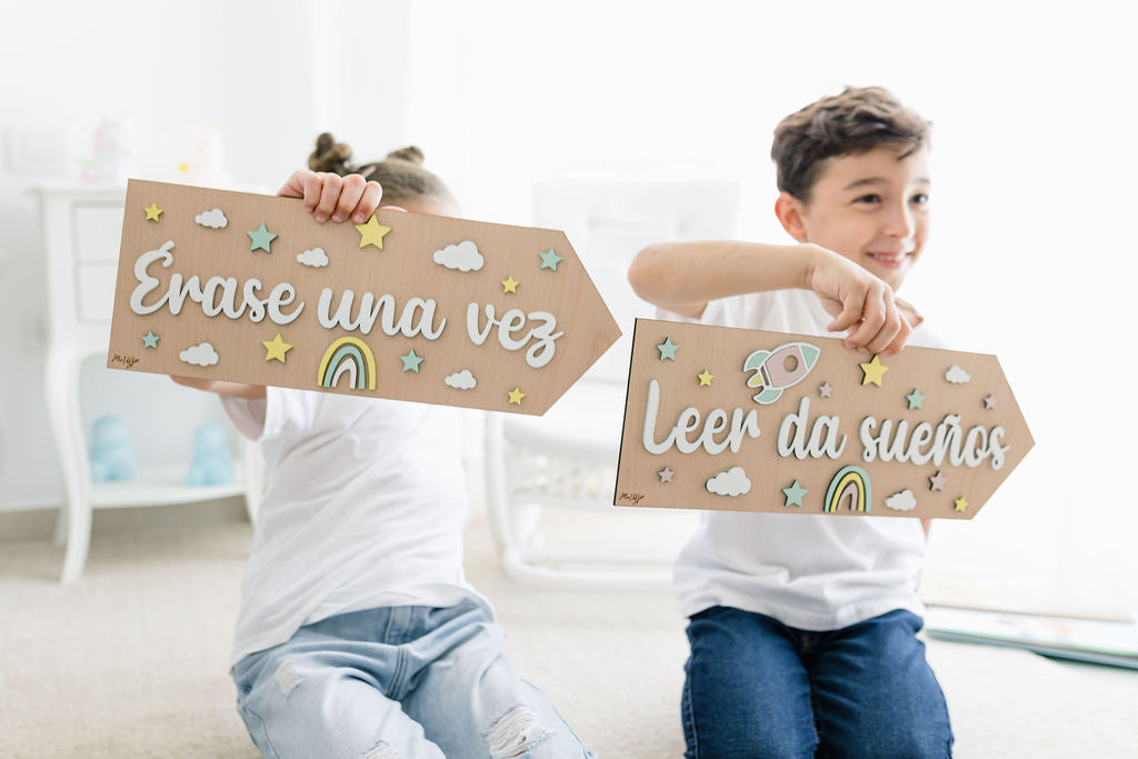 Letrero Leer da Sueños (30 cm)