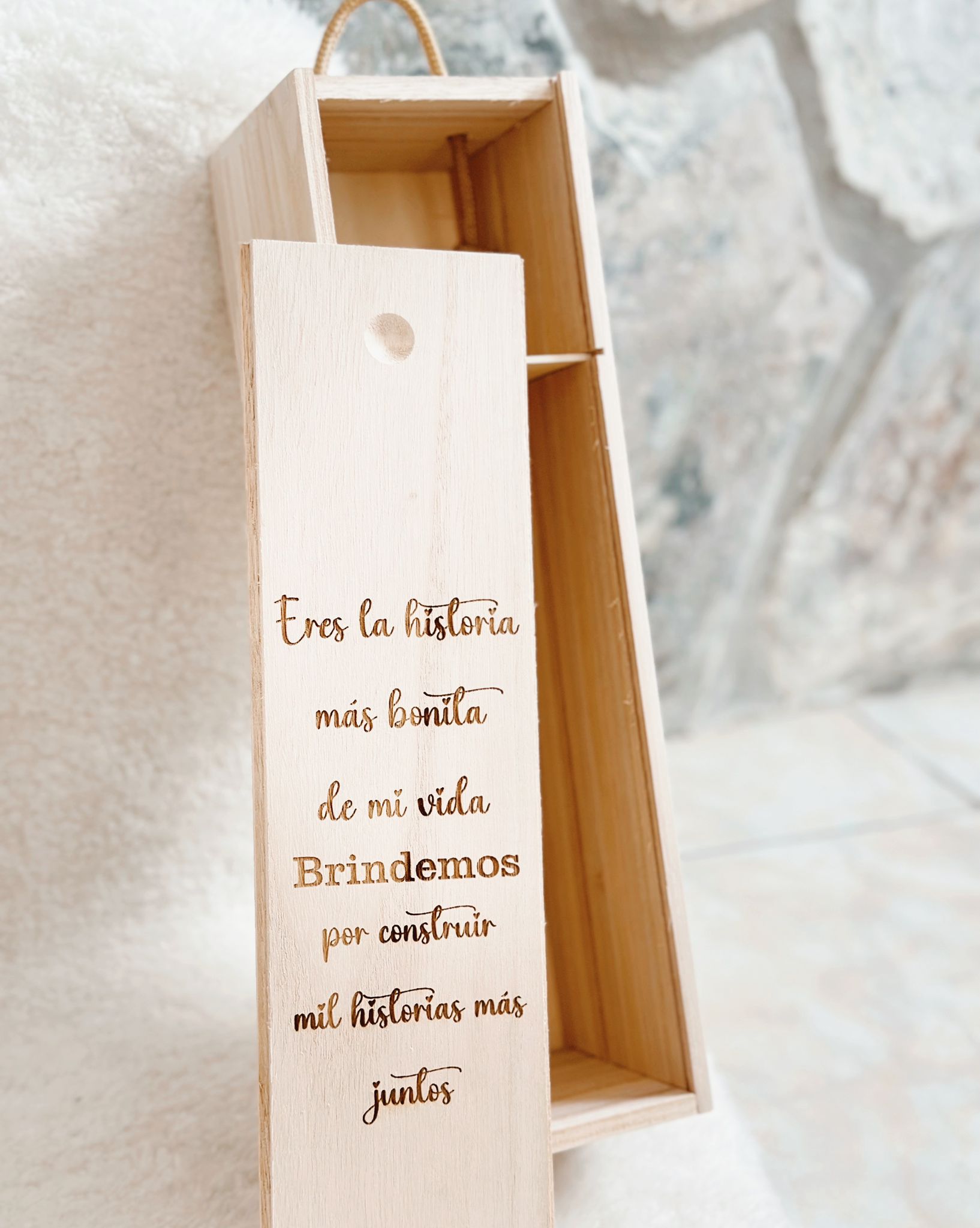 Caja para botella de vino