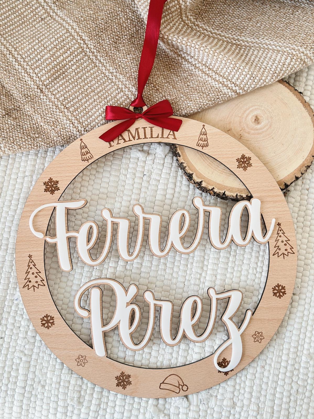 Corona circular Navidad