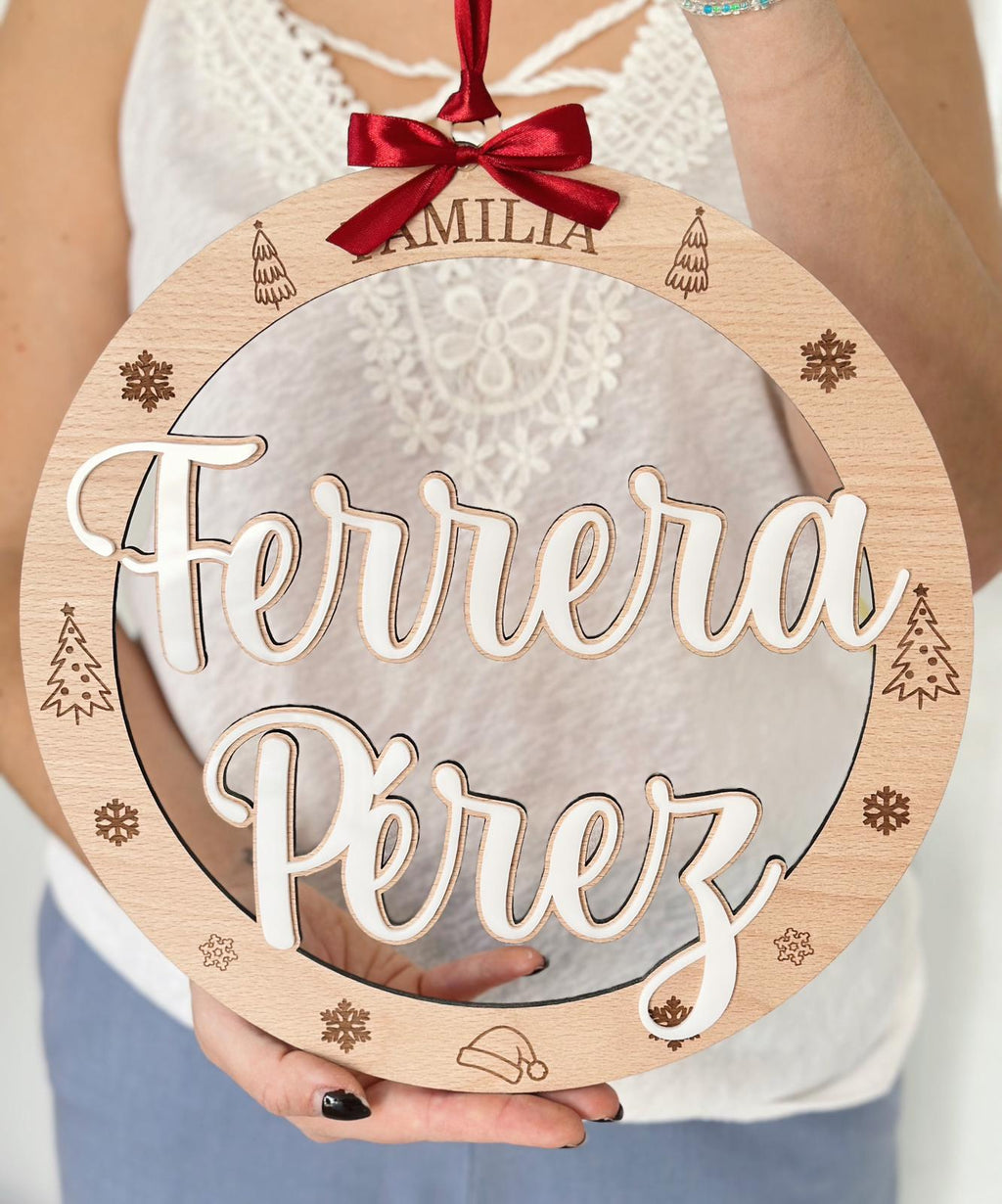 Corona circular Navidad