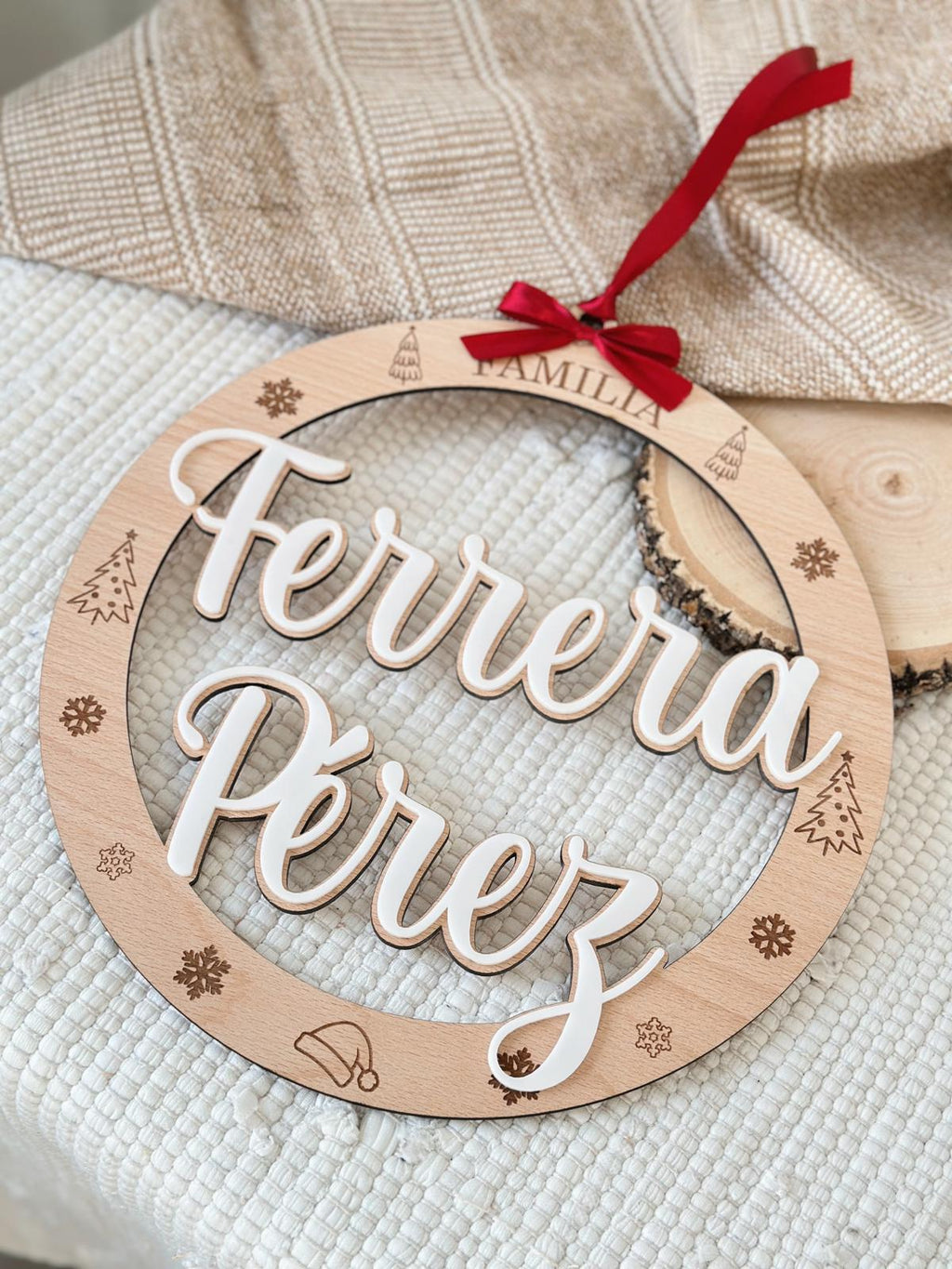 Corona circular Navidad