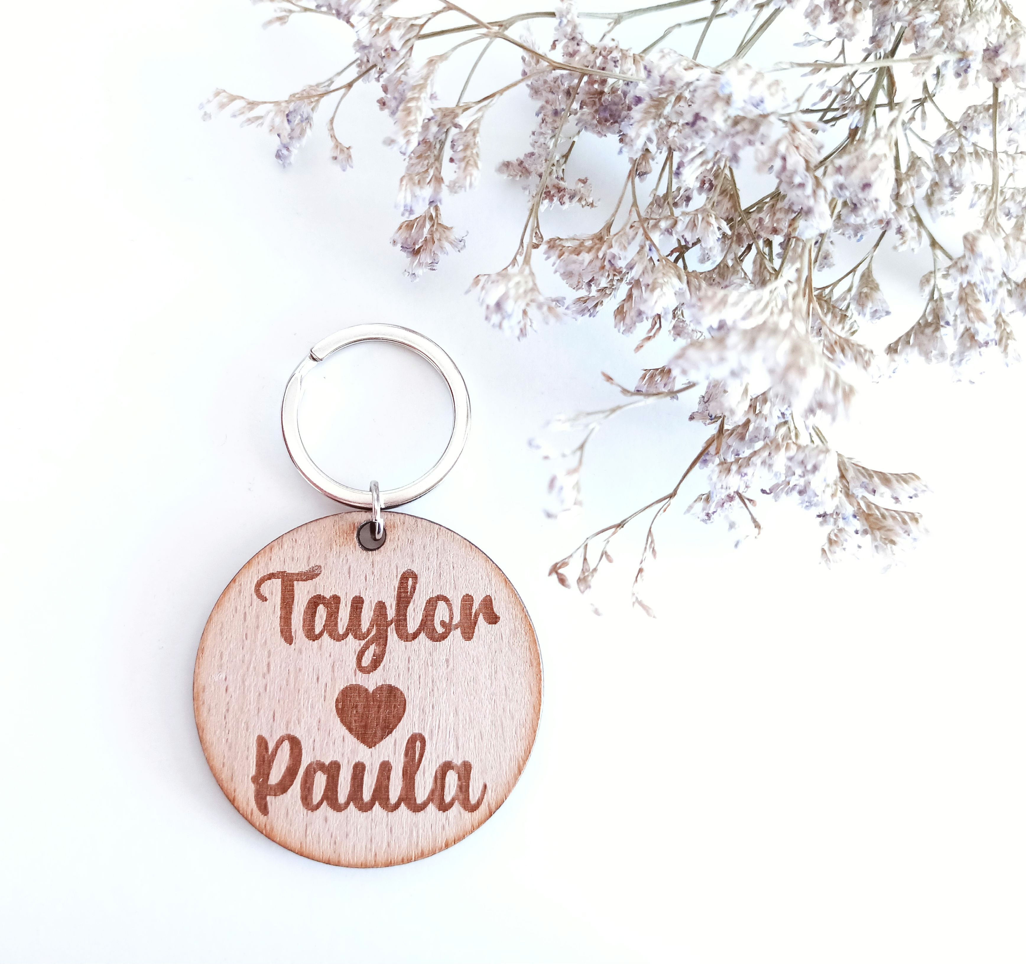 Llavero natural personalizado